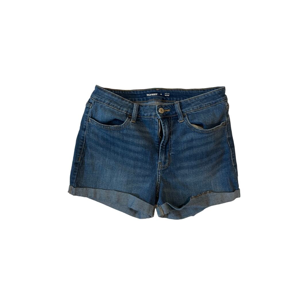 Old Navy Blue Daisy Dukes Cutoff Jean Shorts Womans Sz 8